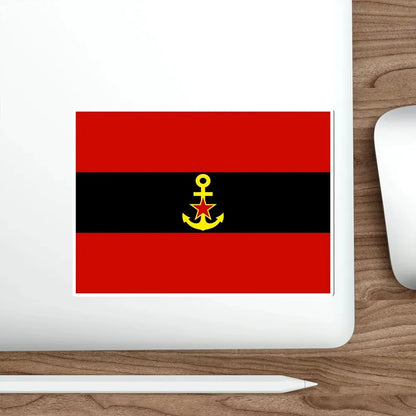 Naval Ensign of Albania 1946 to 1954 STICKER Vinyl Die-Cut Decal - The Sticker Space