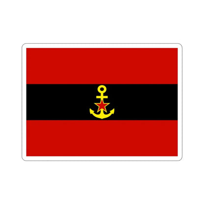 Naval Ensign of Albania 1946 to 1954 STICKER Vinyl Die-Cut Decal - The Sticker Space