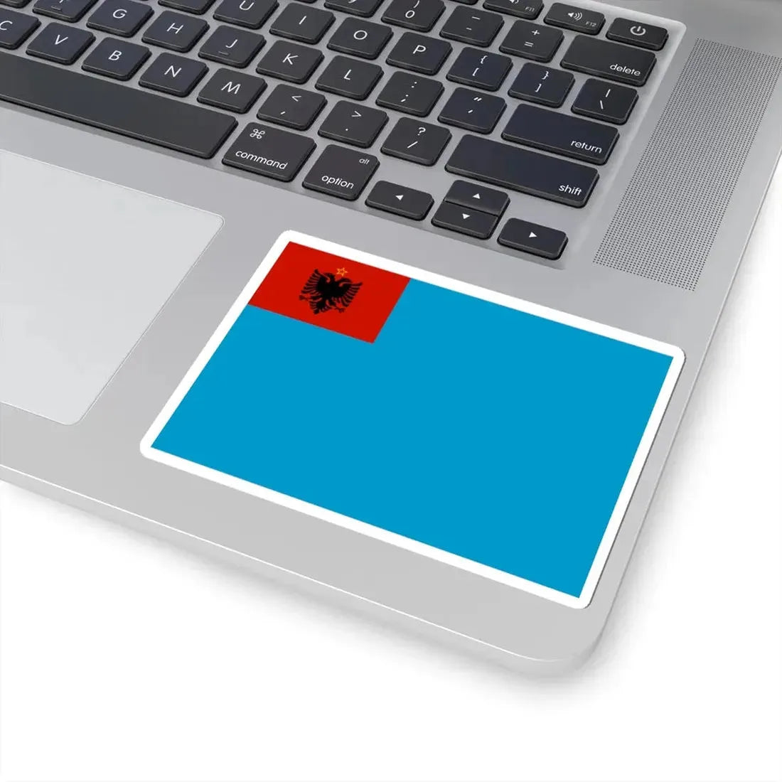 Naval Ensign of Albania 1954-1958 (Albania) STICKER Vinyl Kiss-Cut Decal - The Sticker Space