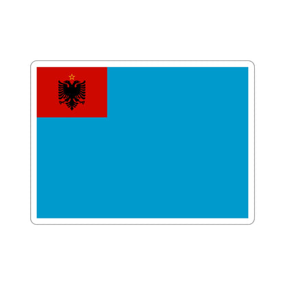 Naval Ensign of Albania 1954 to 1958 STICKER Vinyl Die-Cut Decal-3 Inch-The Sticker Space