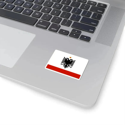 Naval Ensign of Albania 1958-1992 (Albania) STICKER Vinyl Kiss-Cut Decal - The Sticker Space