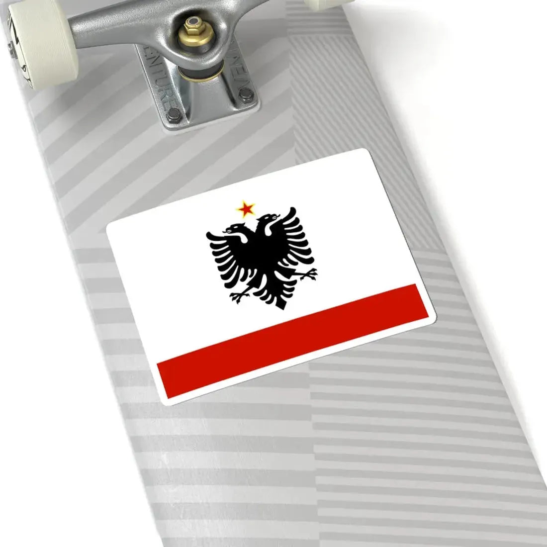 Naval Ensign of Albania 1958-1992 (Albania) STICKER Vinyl Kiss-Cut Decal - The Sticker Space