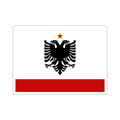 Naval Ensign of Albania 1958 to 1992 STICKER Vinyl Die-Cut Decal-2 Inch-The Sticker Space