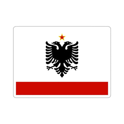 Naval Ensign of Albania 1958 to 1992 STICKER Vinyl Die-Cut Decal 2 Inch - The Sticker Space