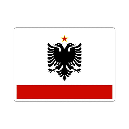 Naval Ensign of Albania 1958 to 1992 STICKER Vinyl Die-Cut Decal 3 Inch - The Sticker Space