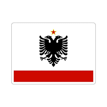 Naval Ensign of Albania 1958 to 1992 STICKER Vinyl Die-Cut Decal 6 Inch - The Sticker Space