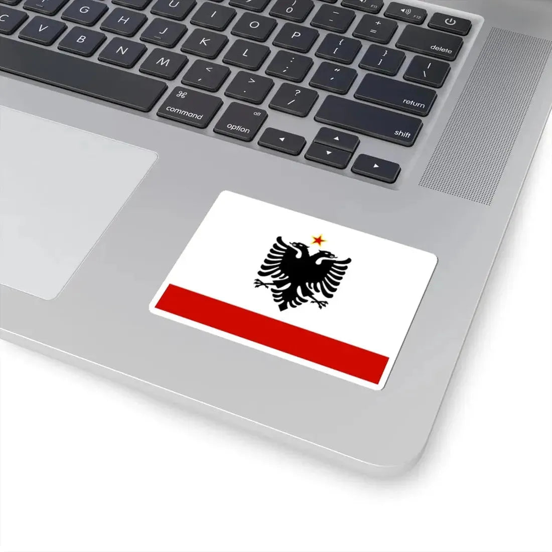 Naval Ensign of Albania 1958 to 1992 - STICKER Vinyl Kiss-Cut Decal - The Sticker Space