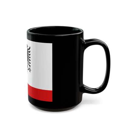 Naval Ensign of Albania - Black Coffee Mug-The Sticker Space