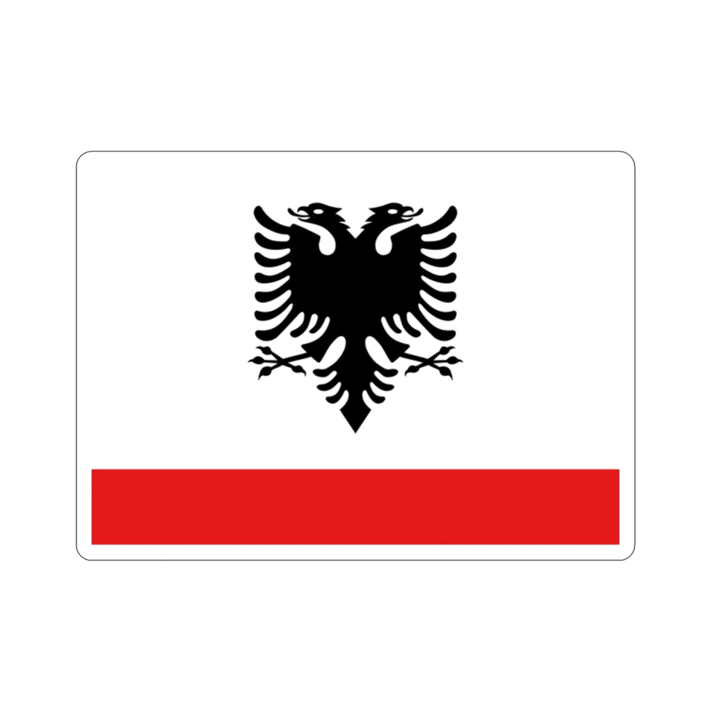 Naval Ensign of Albania STICKER Vinyl Die-Cut Decal-2 Inch-The Sticker Space