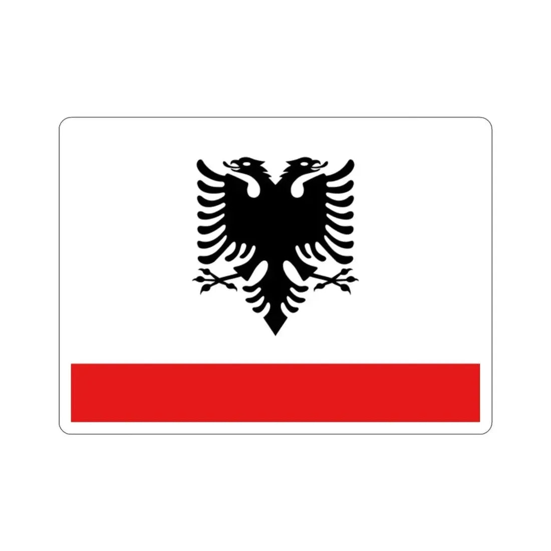 Naval Ensign of Albania STICKER Vinyl Die-Cut Decal 2 Inch - The Sticker Space