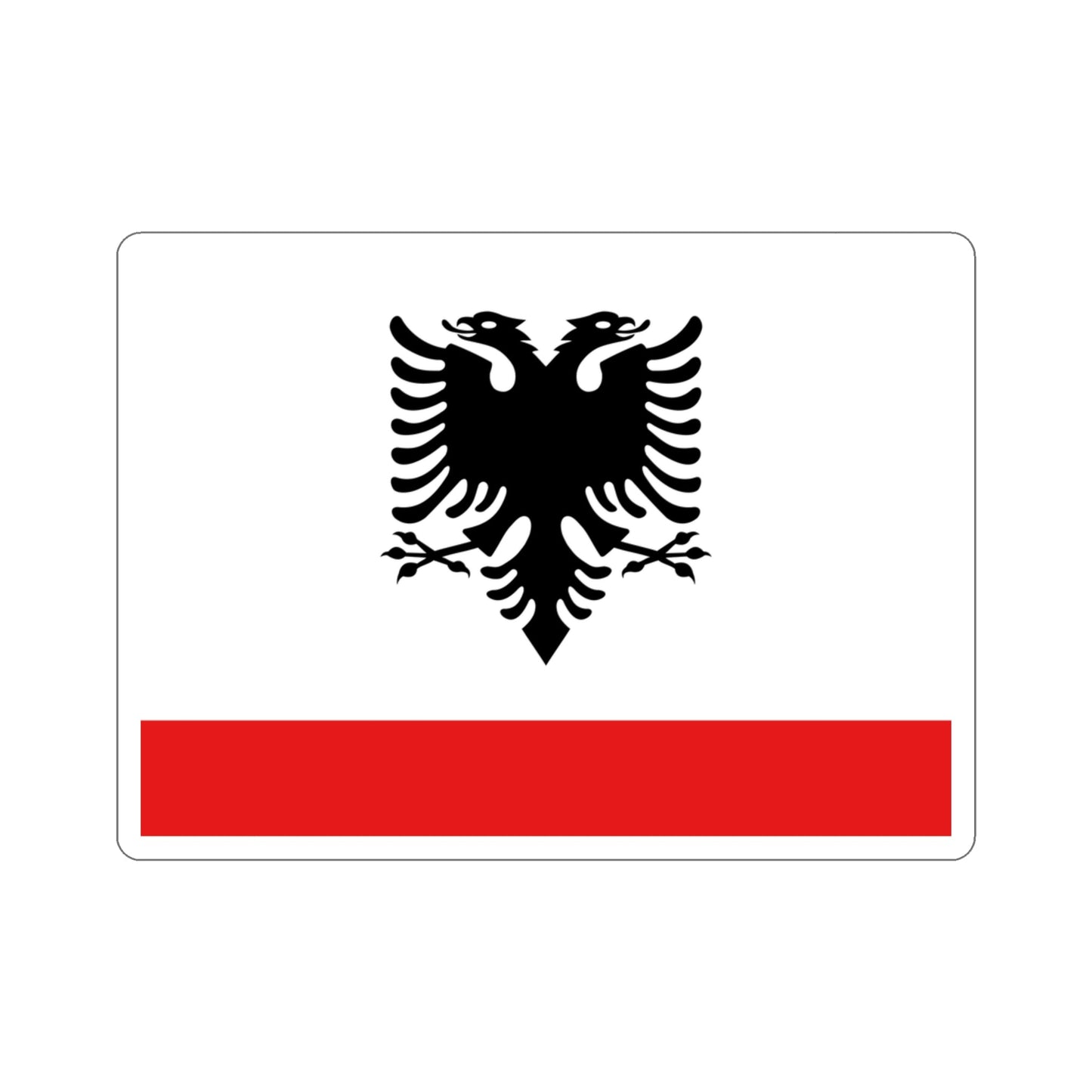 Naval Ensign of Albania STICKER Vinyl Die-Cut Decal-3 Inch-The Sticker Space