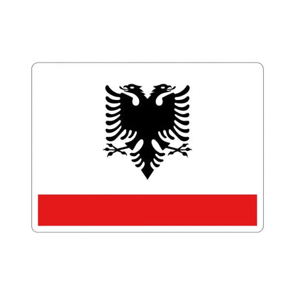 Naval Ensign of Albania STICKER Vinyl Die-Cut Decal 4 Inch - The Sticker Space
