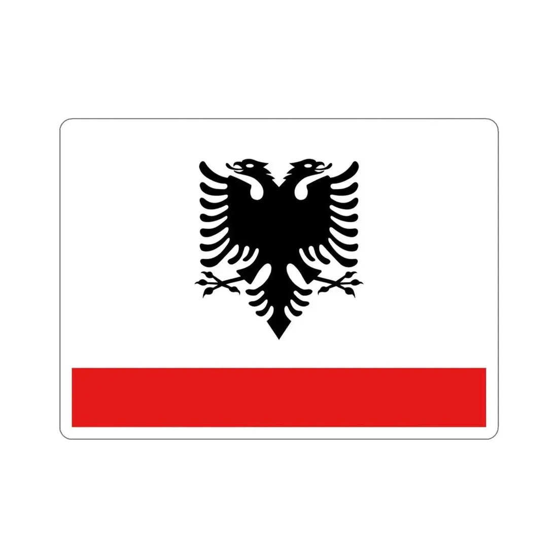 Naval Ensign of Albania STICKER Vinyl Die-Cut Decal 5 Inch - The Sticker Space