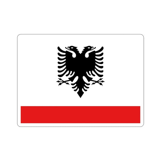 Naval Ensign of Albania STICKER Vinyl Die-Cut Decal 6 Inch - The Sticker Space