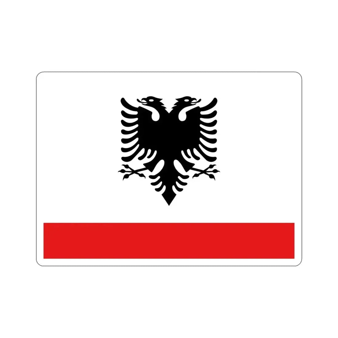 Naval Ensign of Albania STICKER Vinyl Die-Cut Decal - The Sticker Space