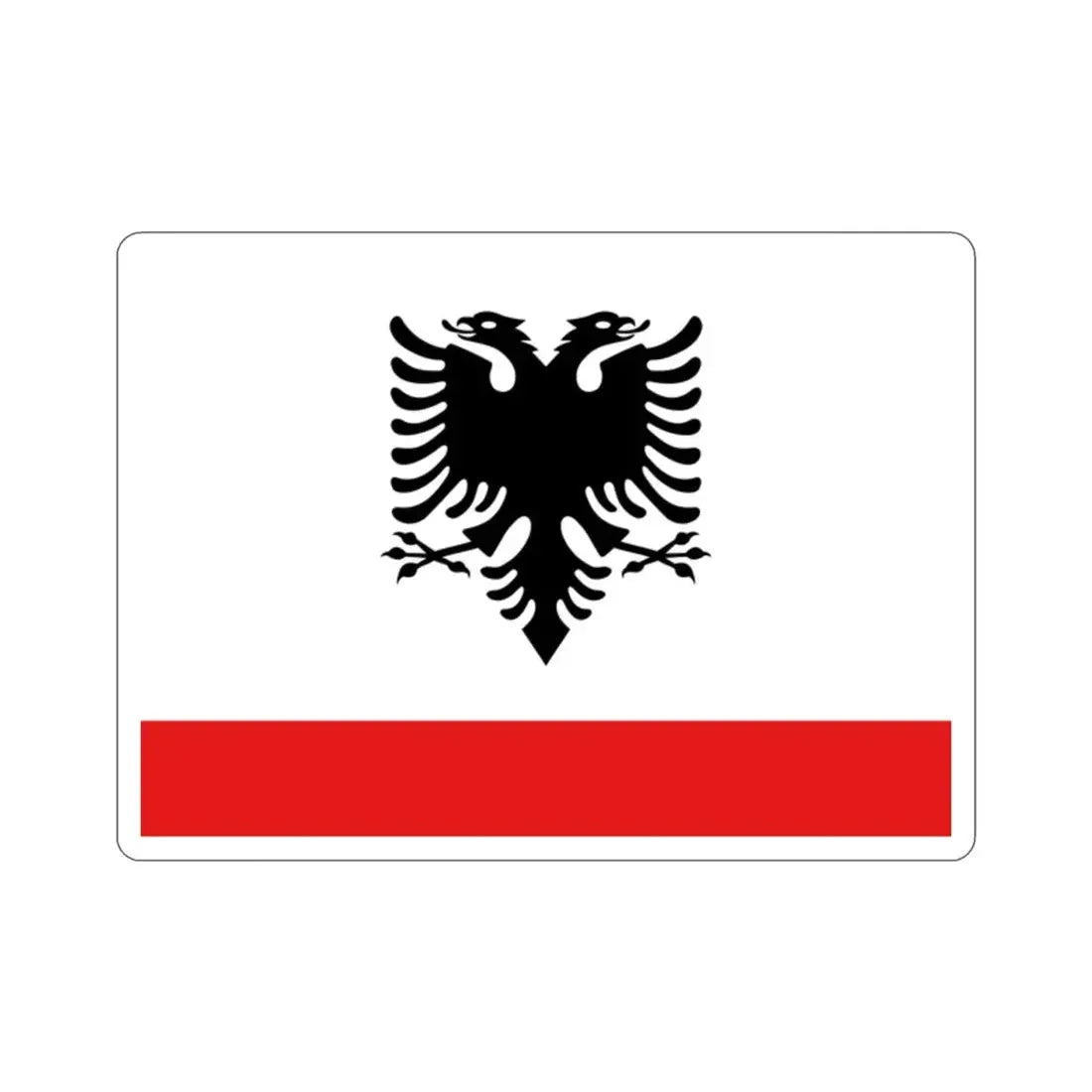 Naval Ensign of Albania STICKER Vinyl Die-Cut Decal - The Sticker Space