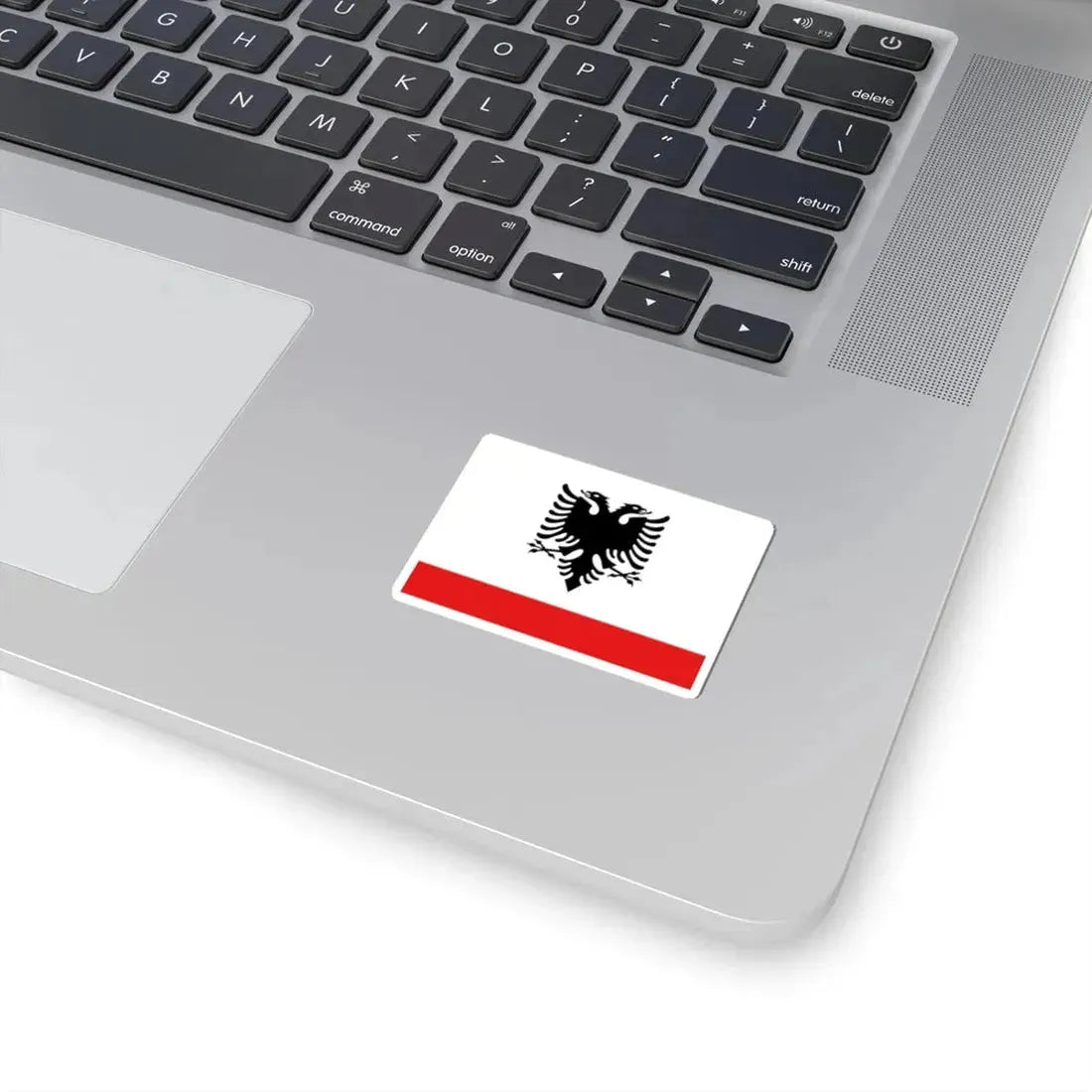 Naval Ensign of Albania - STICKER Vinyl Kiss-Cut Decal - The Sticker Space