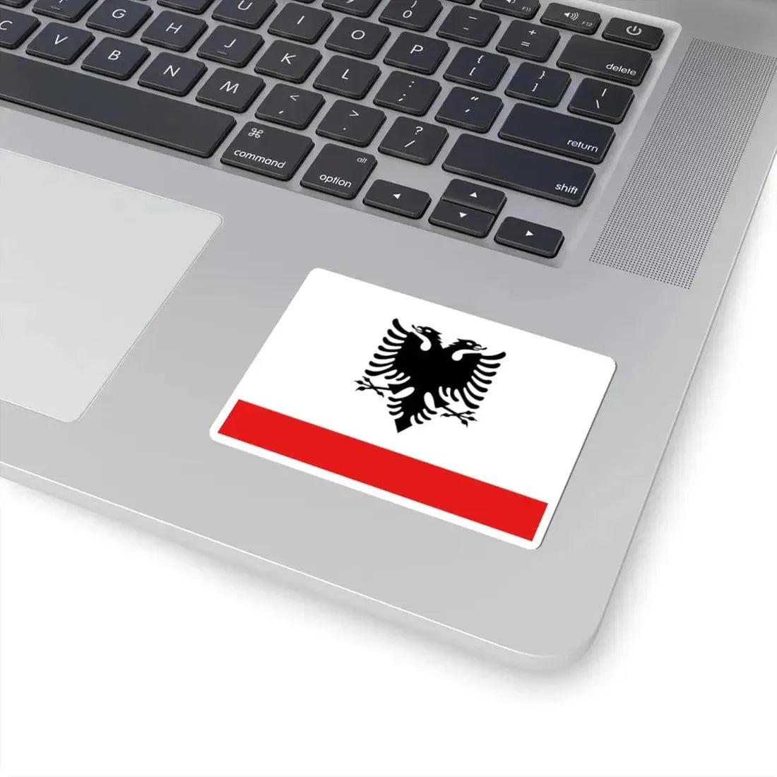 Naval Ensign of Albania - STICKER Vinyl Kiss-Cut Decal - The Sticker Space