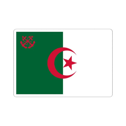 Naval Ensign of Algeria 1987-2004 (Algeria) STICKER Vinyl Kiss-Cut Decal 2 Inch White - The Sticker Space