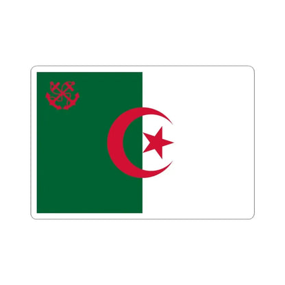 Naval Ensign of Algeria 1987-2004 (Algeria) STICKER Vinyl Kiss-Cut Decal 3 Inch White - The Sticker Space