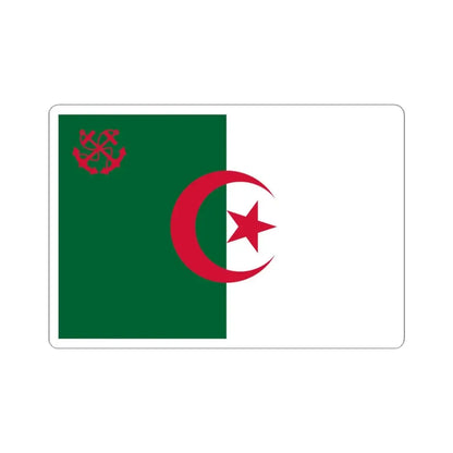Naval Ensign of Algeria 1987-2004 (Algeria) STICKER Vinyl Kiss-Cut Decal 4 Inch White - The Sticker Space