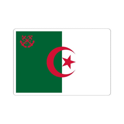 Naval Ensign of Algeria 1987-2004 (Algeria) STICKER Vinyl Kiss-Cut Decal 6 Inch White - The Sticker Space