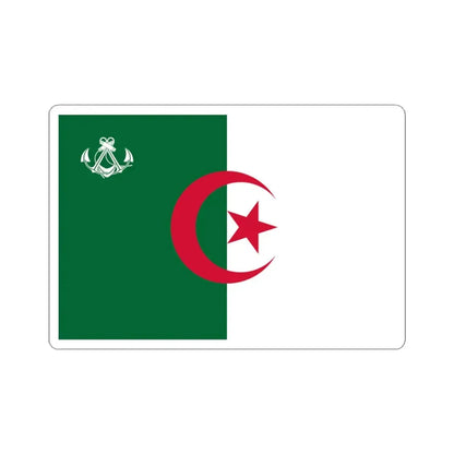 Naval Ensign of Algeria (Algeria) STICKER Vinyl Kiss-Cut Decal 3 Inch White - The Sticker Space