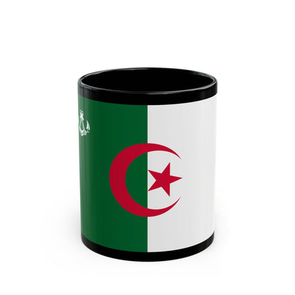 Naval Ensign of Algeria - Black Coffee Mug-11oz-The Sticker Space