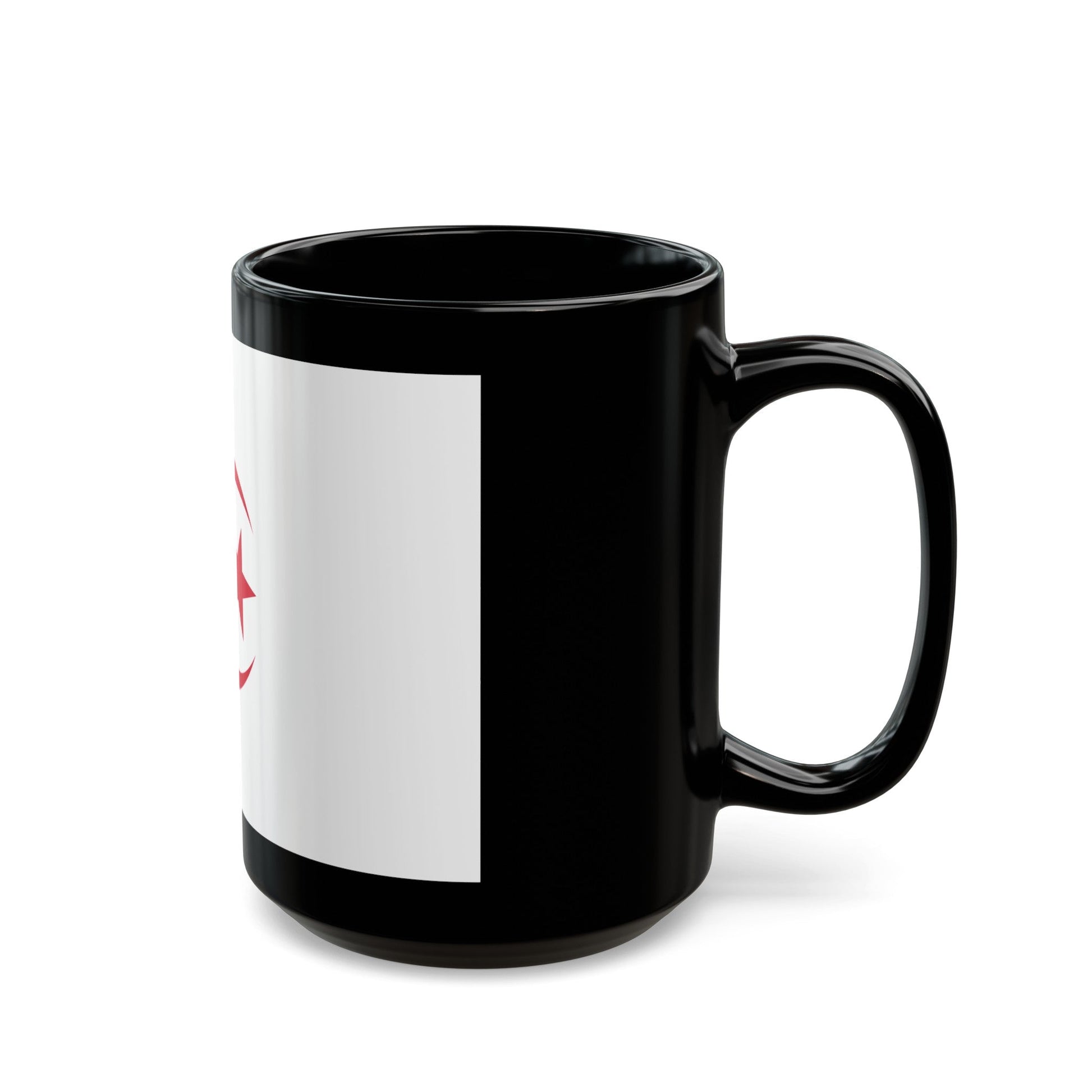 Naval Ensign of Algeria - Black Coffee Mug-The Sticker Space