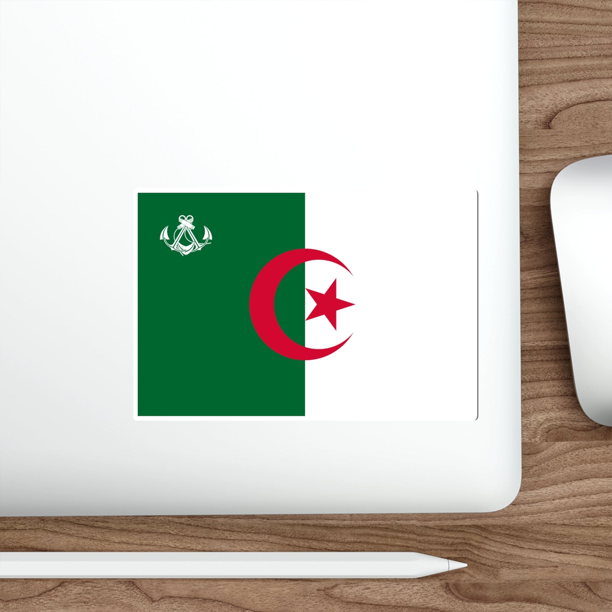 Naval Ensign of Algeria STICKER Vinyl Die-Cut Decal-The Sticker Space