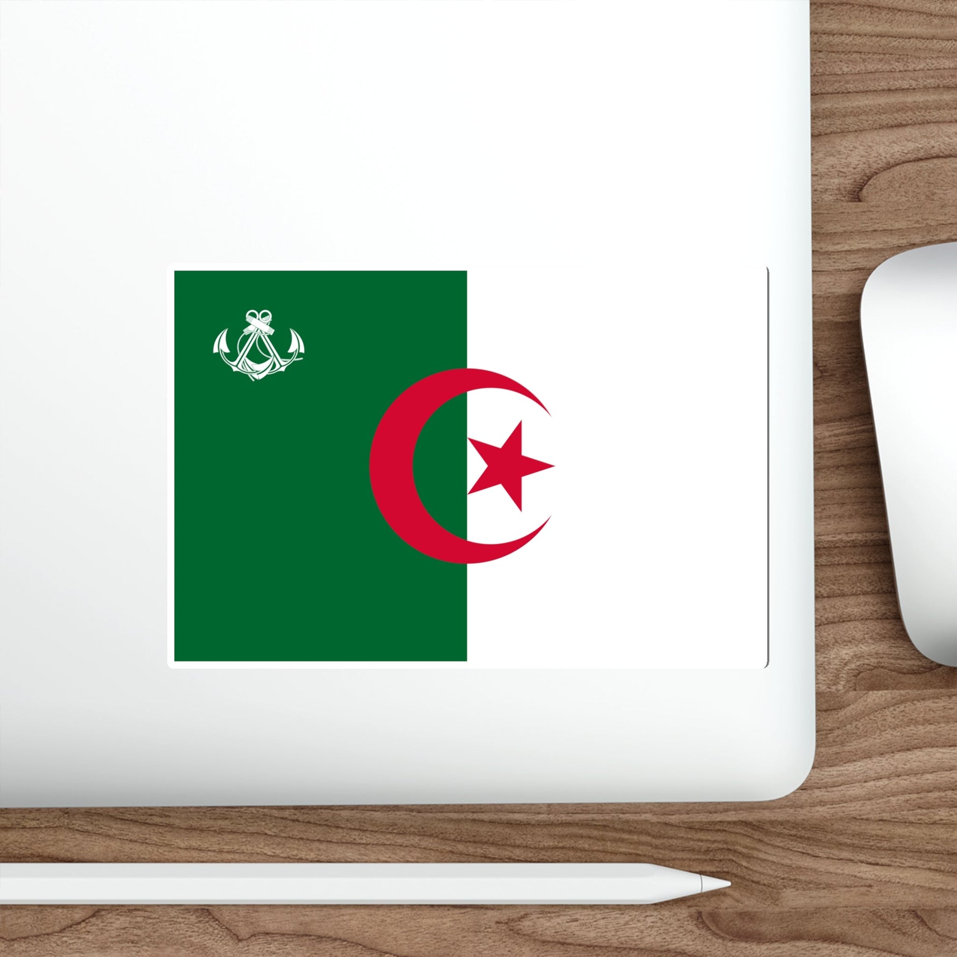 Naval Ensign of Algeria STICKER Vinyl Die-Cut Decal-The Sticker Space