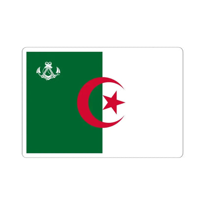 Naval Ensign of Algeria - STICKER Vinyl Kiss-Cut Decal 6 Inch White - The Sticker Space