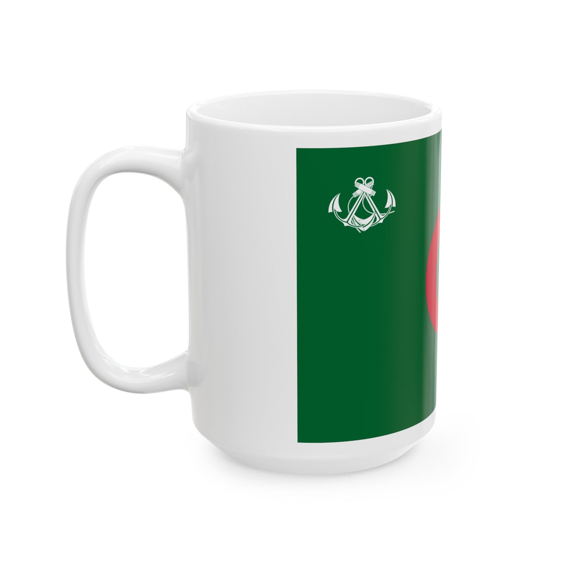 Naval Ensign of Algeria - White Coffee Mug-The Sticker Space