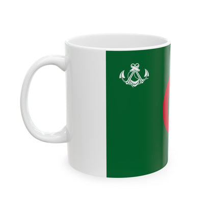 Naval Ensign of Algeria - White Coffee Mug-The Sticker Space