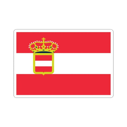 Naval ensign of Austria-Hungary 1880-1915 (Austria) STICKER Vinyl Kiss-Cut Decal 3 Inch White - The Sticker Space