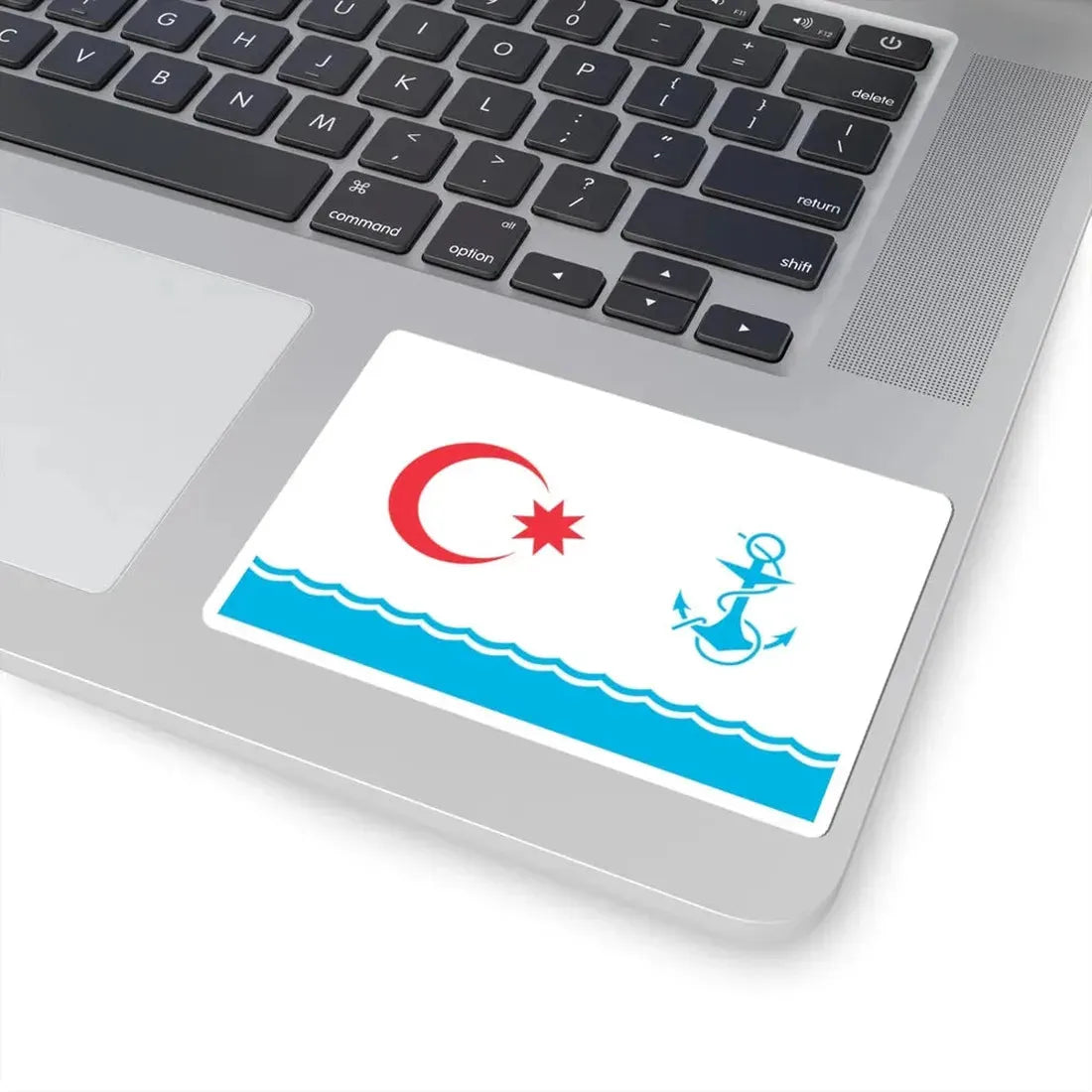 Naval Ensign of Azerbaijan (Azerbaijan) STICKER Vinyl Kiss-Cut Decal - The Sticker Space