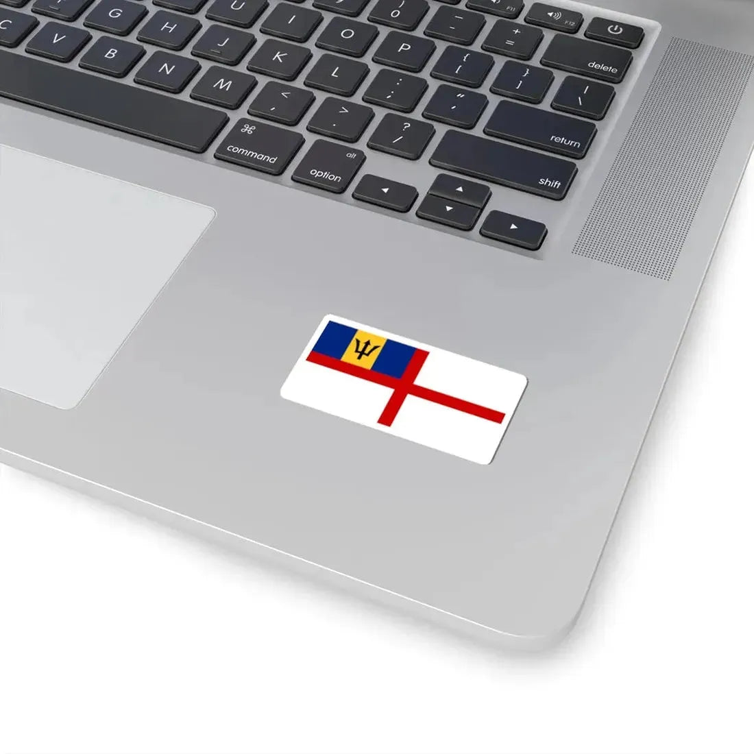 Naval Ensign of Barbados (Barbados) STICKER Vinyl Kiss-Cut Decal - The Sticker Space