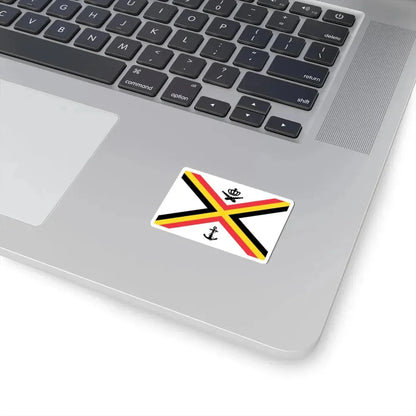 Naval Ensign of Belgium (Belgium) STICKER Vinyl Kiss-Cut Decal - The Sticker Space