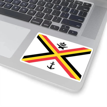 Naval Ensign of Belgium (Belgium) STICKER Vinyl Kiss-Cut Decal - The Sticker Space