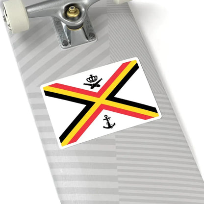Naval Ensign of Belgium (Belgium) STICKER Vinyl Kiss-Cut Decal - The Sticker Space
