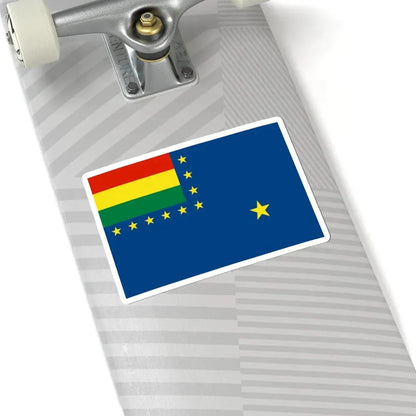 Naval Ensign of Bolivia 1966-2013 (Bolivia) STICKER Vinyl Kiss-Cut Decal - The Sticker Space