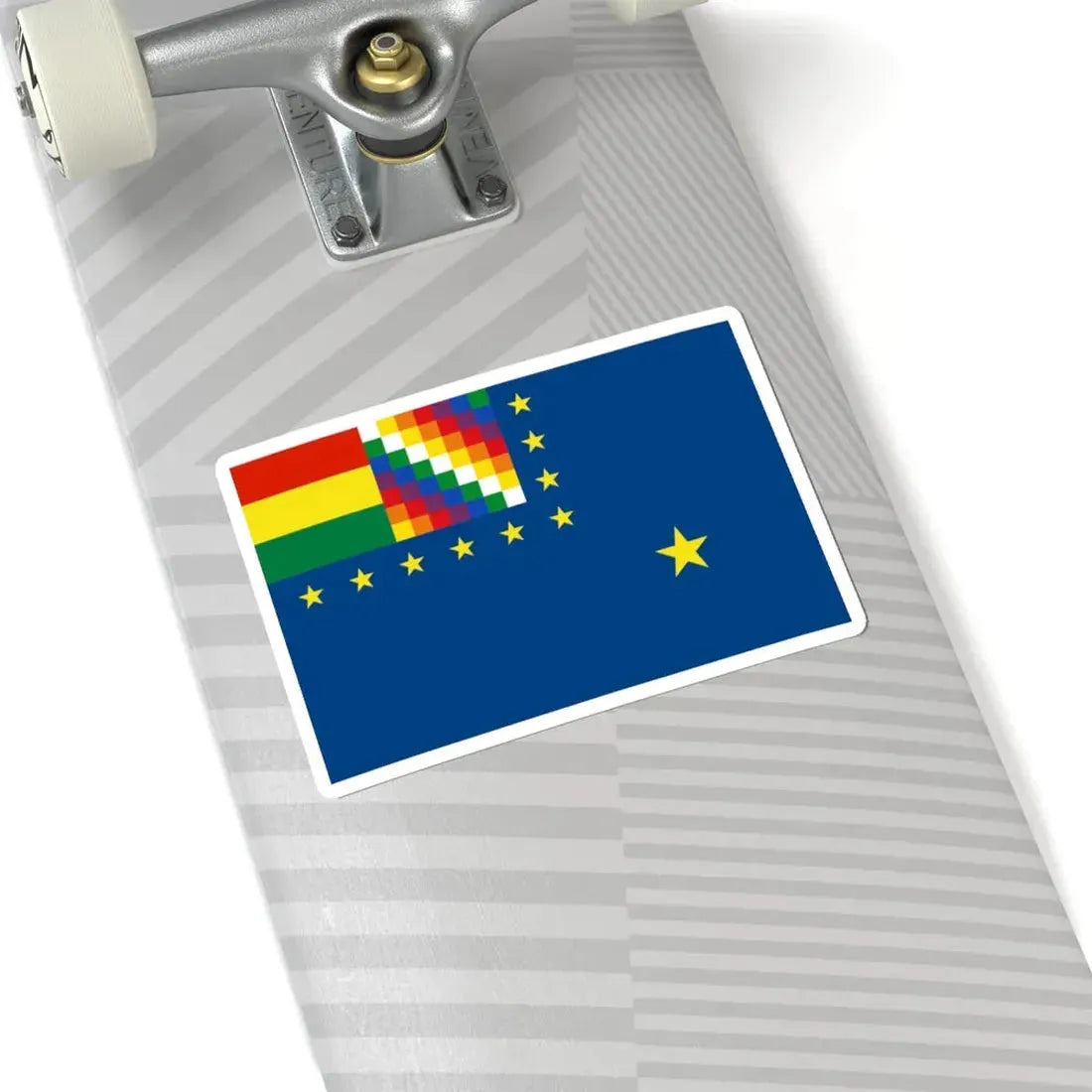 Naval Ensign of Bolivia (Bolivia) STICKER Vinyl Kiss-Cut Decal - The Sticker Space