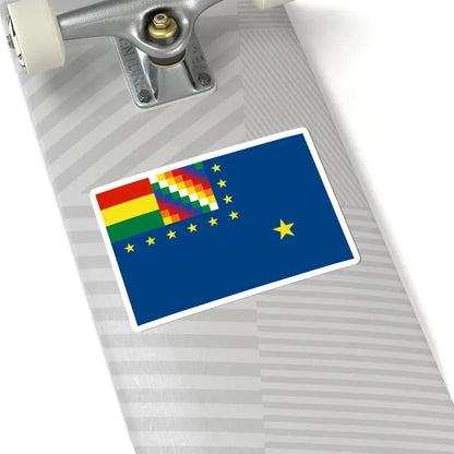 Naval Ensign of Bolivia (Bolivia) STICKER Vinyl Kiss-Cut Decal - The Sticker Space