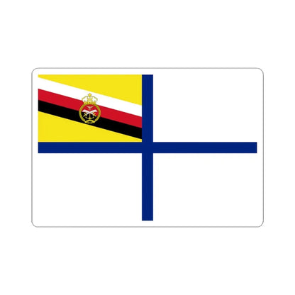 Naval Ensign of Brunei 1984-late 1990s (Brunei) STICKER Vinyl Kiss-Cut Decal 3 Inch White - The Sticker Space