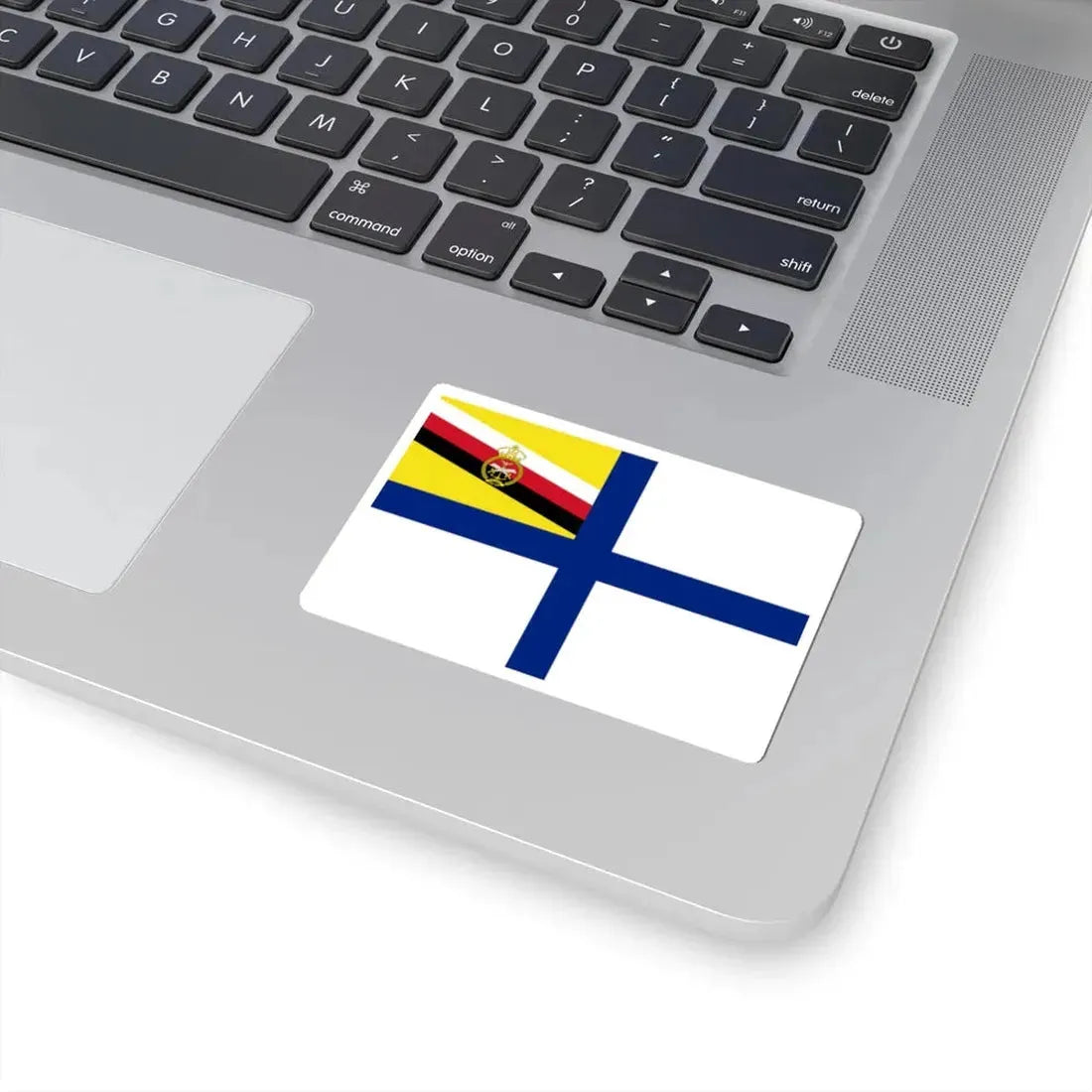 Naval Ensign of Brunei 1984-late 1990s variant (Brunei) STICKER Vinyl Kiss-Cut Decal - The Sticker Space