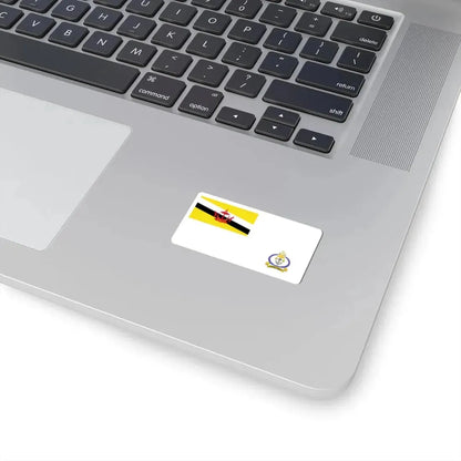 Naval Ensign of Brunei (Brunei) STICKER Vinyl Kiss-Cut Decal - The Sticker Space