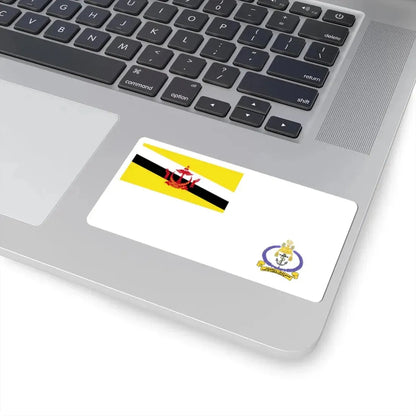 Naval Ensign of Brunei (Brunei) STICKER Vinyl Kiss-Cut Decal - The Sticker Space