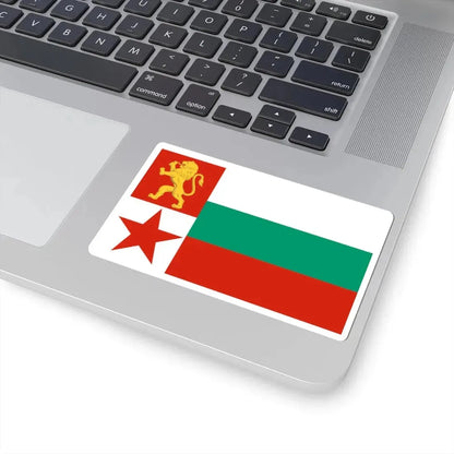 Naval Ensign of Bulgaria 1949-1955 (Bulgaria) STICKER Vinyl Kiss-Cut Decal - The Sticker Space