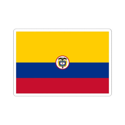 Naval Ensign of Colombia (Colombia) STICKER Vinyl Kiss-Cut Decal 2 Inch White - The Sticker Space
