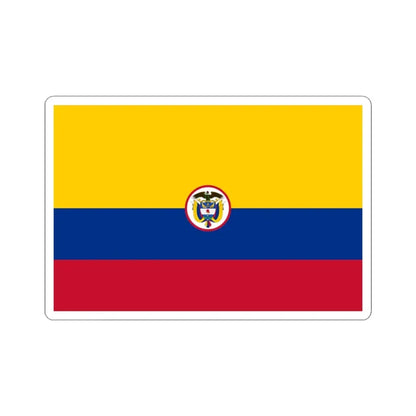 Naval Ensign of Colombia (Colombia) STICKER Vinyl Kiss-Cut Decal 3 Inch White - The Sticker Space